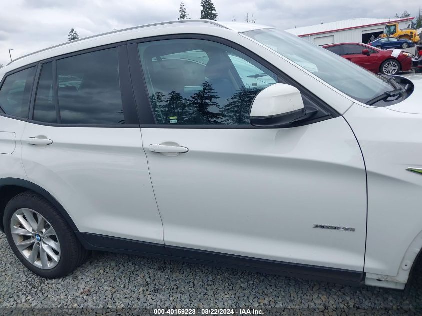 2016 BMW X3 XDRIVE28I - 5UXWX9C58G0D70058