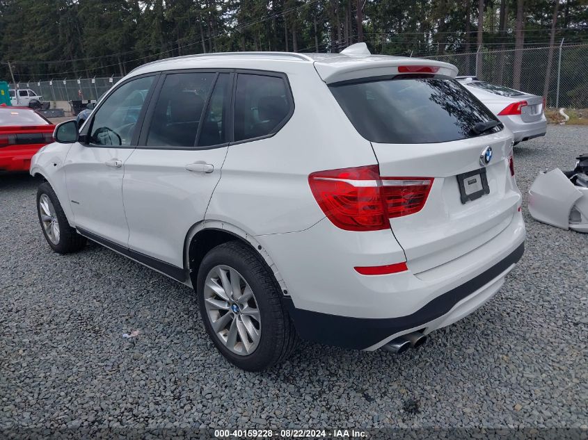 2016 BMW X3 XDRIVE28I - 5UXWX9C58G0D70058