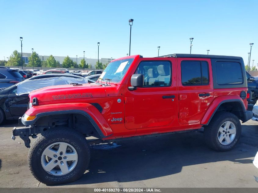 2018 Jeep Wrangler Unlimited Sahara 4X4 VIN: 1C4HJXEG6JW207134 Lot: 40159270