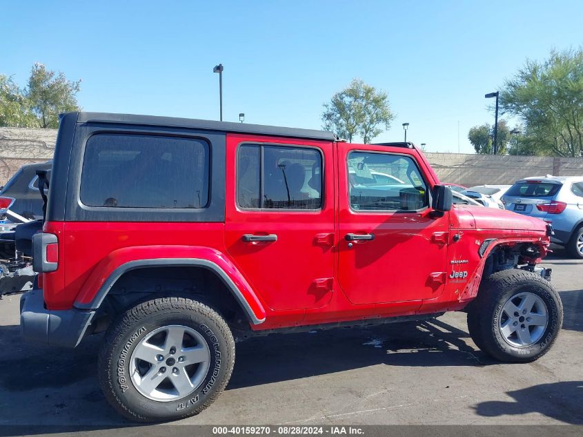 2018 Jeep Wrangler Unlimited Sahara 4X4 VIN: 1C4HJXEG6JW207134 Lot: 40159270