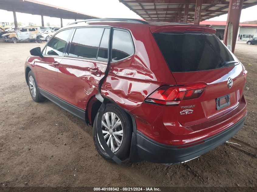 2019 Volkswagen Tiguan 2.0T S VIN: 3VV1B7AX2KM070863 Lot: 40159342