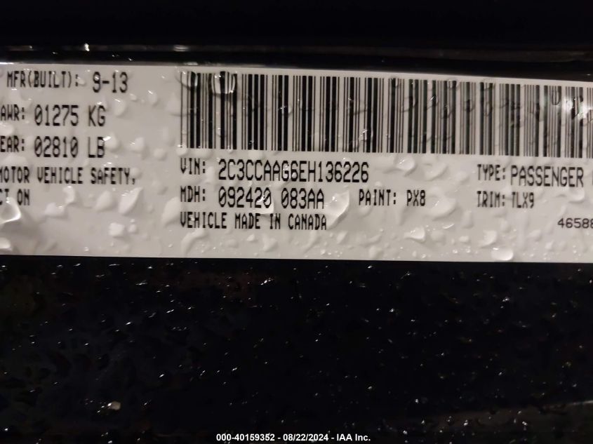 2C3CCAAG6EH136226 2014 Chrysler 300