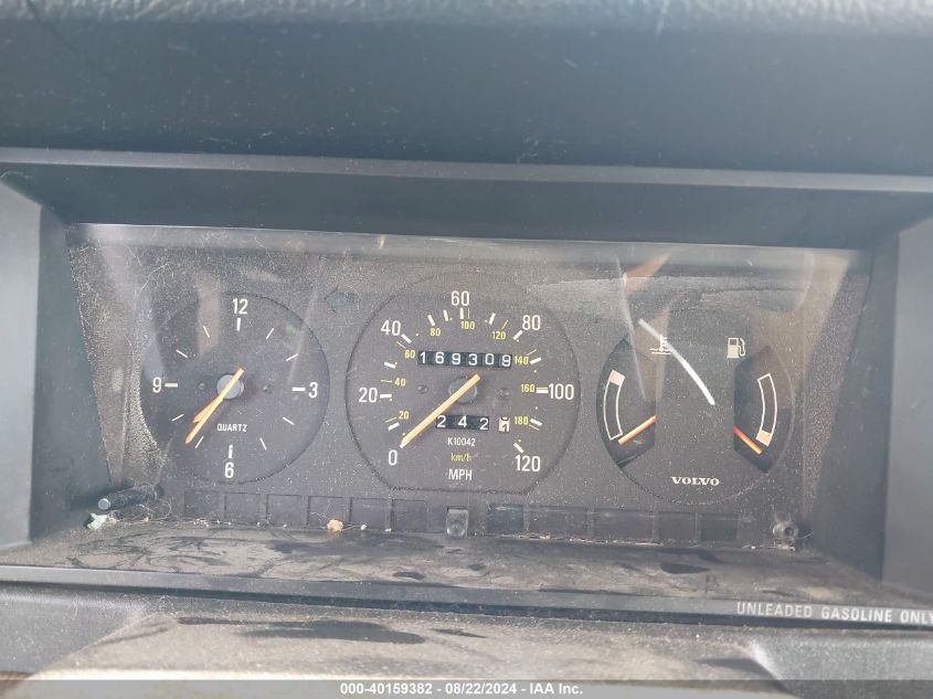 1990 Volvo 240 Dl VIN: YV1AA8846L1395981 Lot: 40159382