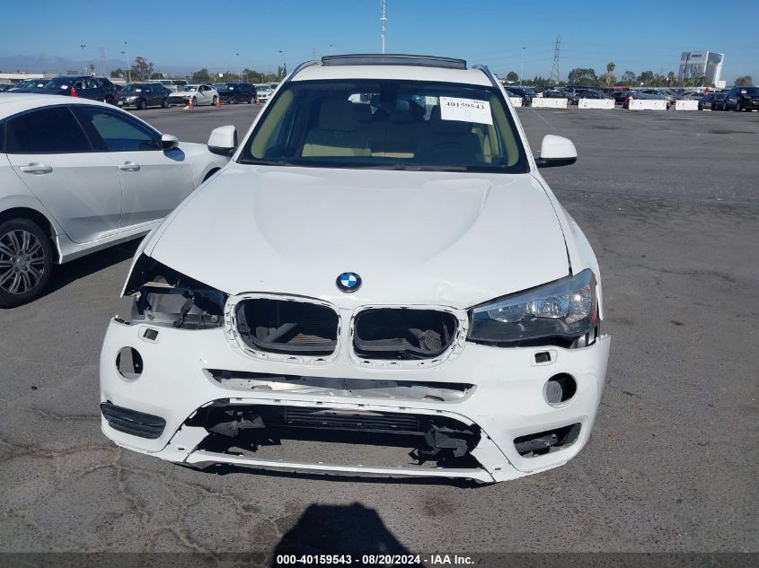 2017 BMW X3 Sdrive28I VIN: 5UXWZ7C34H0X42670 Lot: 40159543