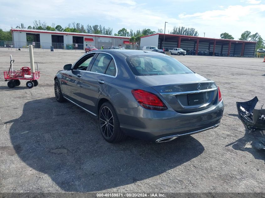 2021 Mercedes-Benz C 300 Sedan VIN: W1KWF8DB3MR620884 Lot: 40159871