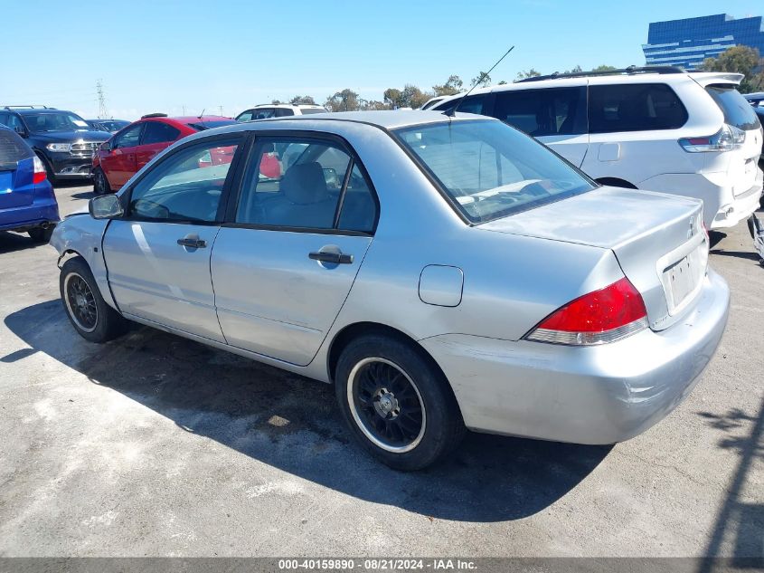 2006 Mitsubishi Lancer Es/Se VIN: JA3AJ26E36U032800 Lot: 40159890