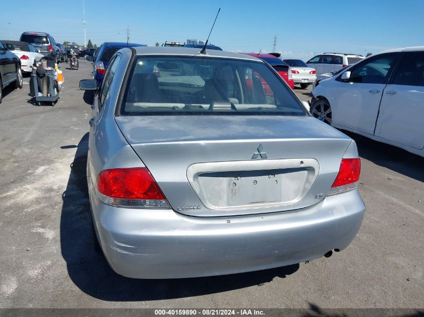 2006 Mitsubishi Lancer Es/Se VIN: JA3AJ26E36U032800 Lot: 40159890