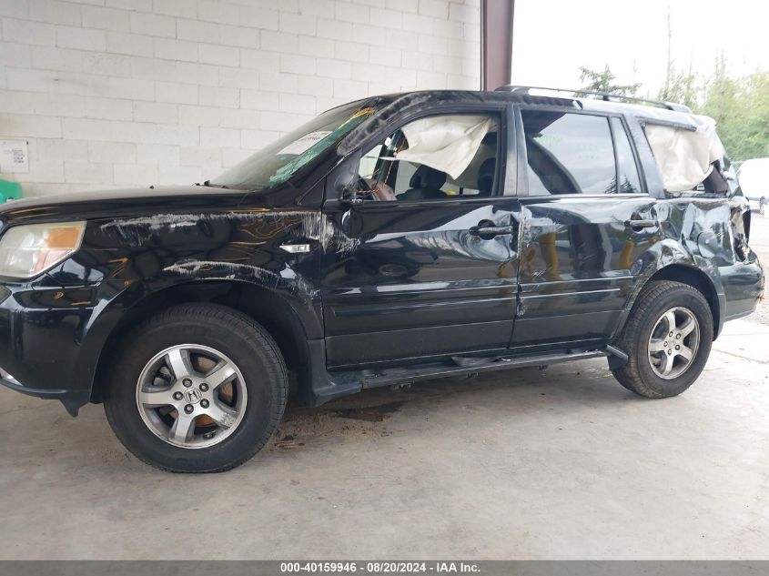 2007 Honda Pilot Ex-L VIN: 2HKYF18597H538037 Lot: 40159946