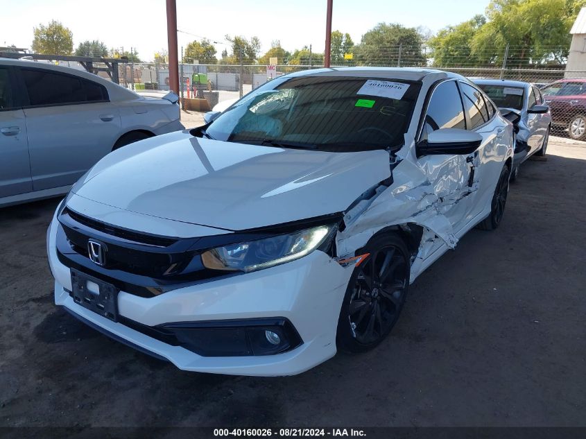 2020 Honda Civic Sport VIN: 19XFC2F80LE204996 Lot: 40160026