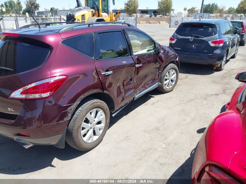 2013 Nissan Murano S/Sl/Le VIN: JN8AZ1MU9DW202064 Lot: 40160104