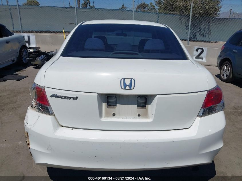 2009 Honda Accord 2.4 Lx VIN: JHMCP26399C009182 Lot: 40160134