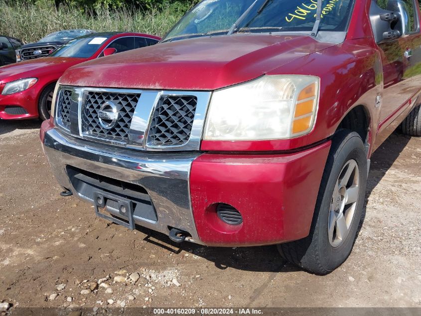 2004 Nissan Titan Se VIN: 1N6AA07B14N525325 Lot: 40160209