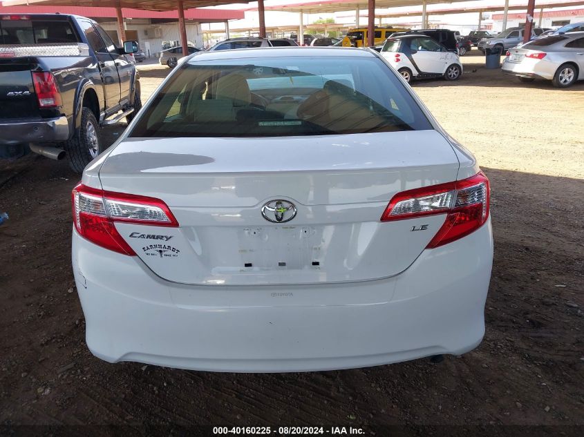 2012 Toyota Camry Le VIN: 4T1BF1FK4CU555399 Lot: 40160225