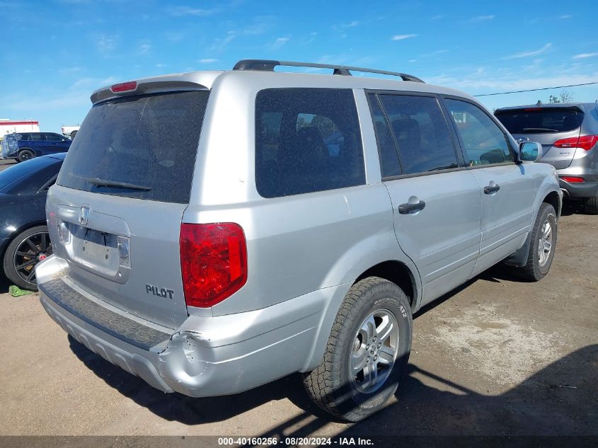 2005 Honda Pilot Ex-L VIN: 2HKYF18645H547640 Lot: 40160256