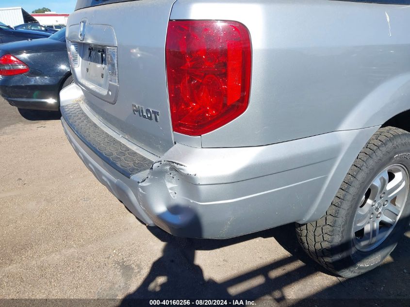 2005 Honda Pilot Ex-L VIN: 2HKYF18645H547640 Lot: 40160256