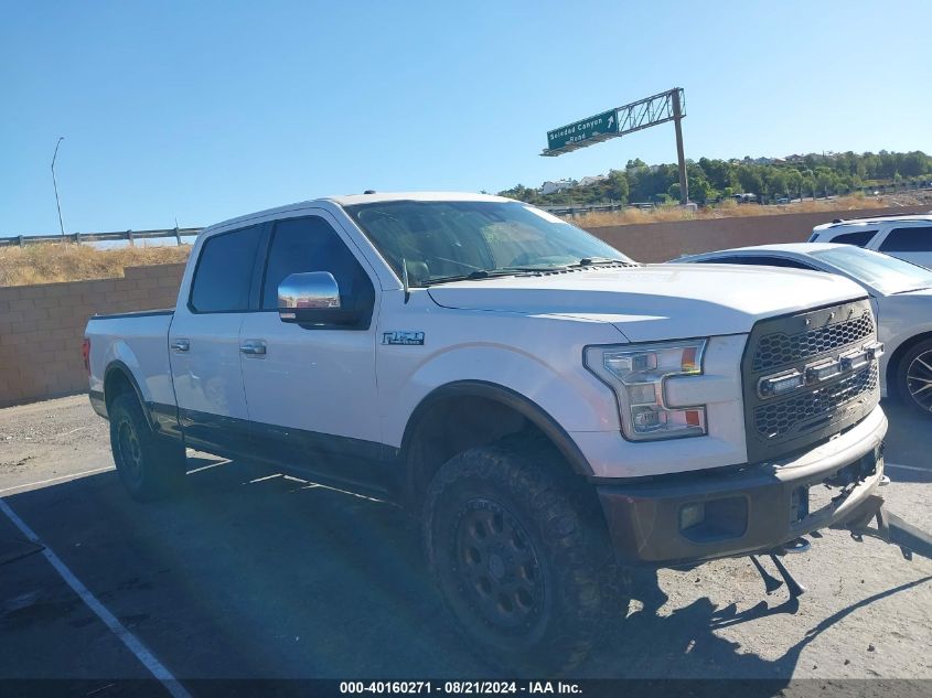 2015 FORD F-150 LARIAT - 1FTFW1EF9FFB70424