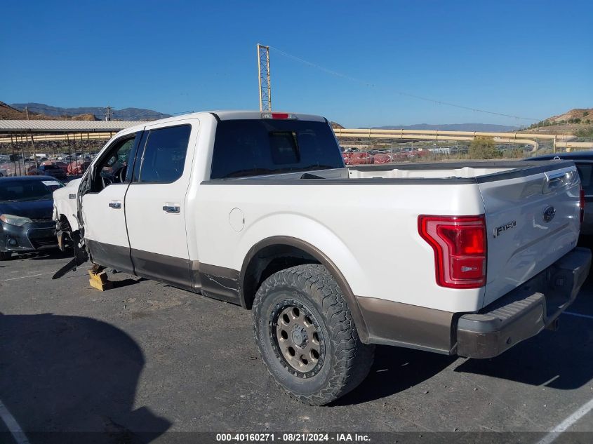 2015 FORD F-150 LARIAT - 1FTFW1EF9FFB70424