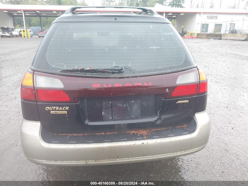 2002 Subaru Outback Limited VIN: 4S3BH686227632831 Lot: 40160359