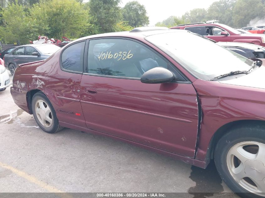 2002 Chevrolet Monte Carlo Ss VIN: 2G1WX15K829244096 Lot: 40160386