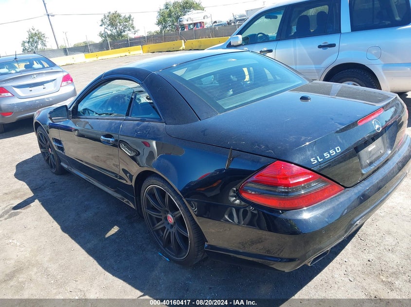 2009 Mercedes-Benz Sl 550 550 VIN: WDBSK71F99F148722 Lot: 40160417