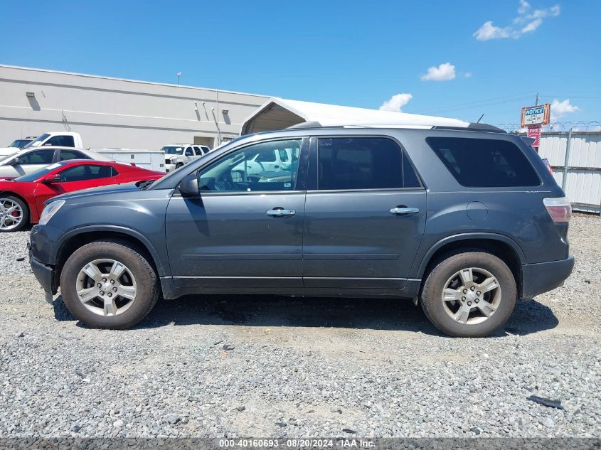 2011 GMC Acadia Sl VIN: 1GKKRNED9BJ140816 Lot: 40160693