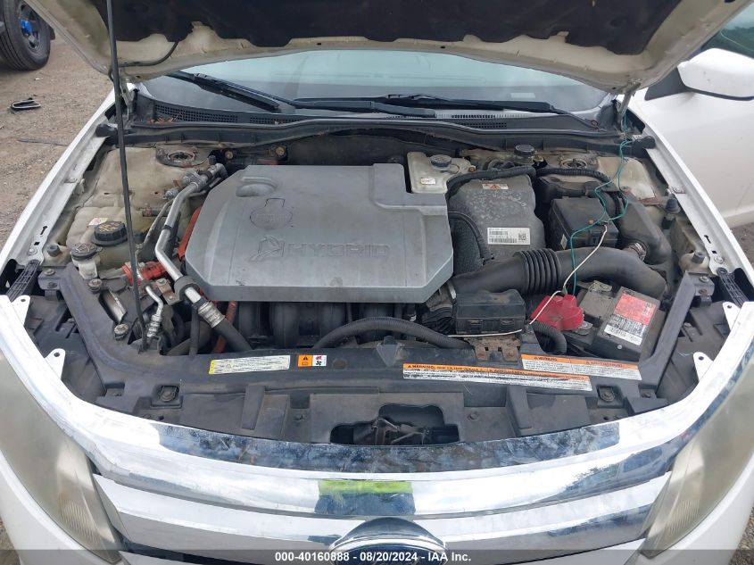 2010 Ford Fusion Hybrid VIN: 3FADP0L3XAR171378 Lot: 40160888