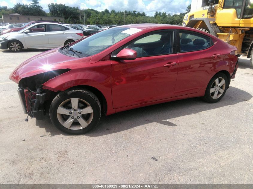 2013 Hyundai Elantra Gls/Limited VIN: KMHDH4AE3DU954795 Lot: 40160929