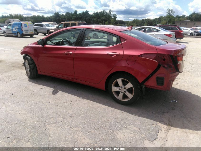 2013 Hyundai Elantra Gls/Limited VIN: KMHDH4AE3DU954795 Lot: 40160929