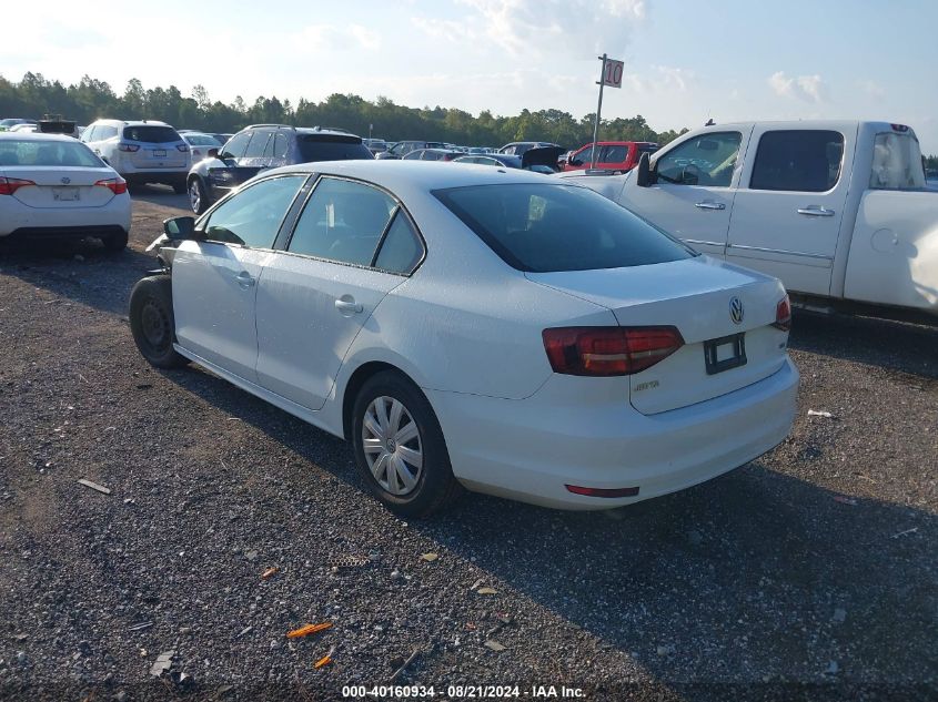 2016 Volkswagen Jetta S VIN: 3VW267AJ6GM289607 Lot: 40160934