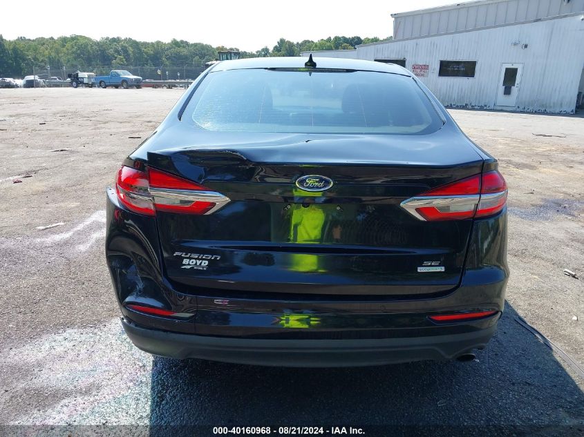 2019 Ford Fusion Se VIN: 3FA6P0HD9KR280166 Lot: 40160968