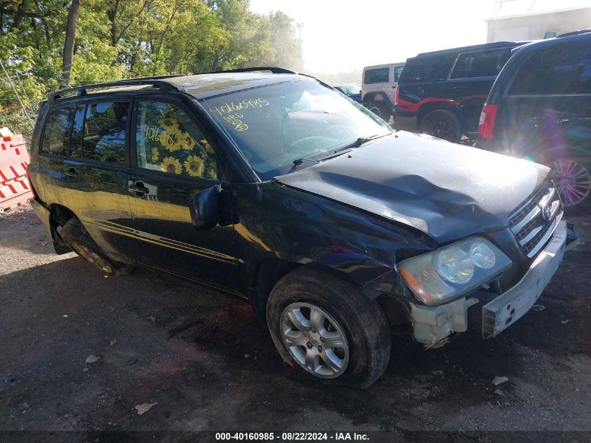 2003 Toyota Highlander V6 VIN: JTEGF21A130119434 Lot: 40160985