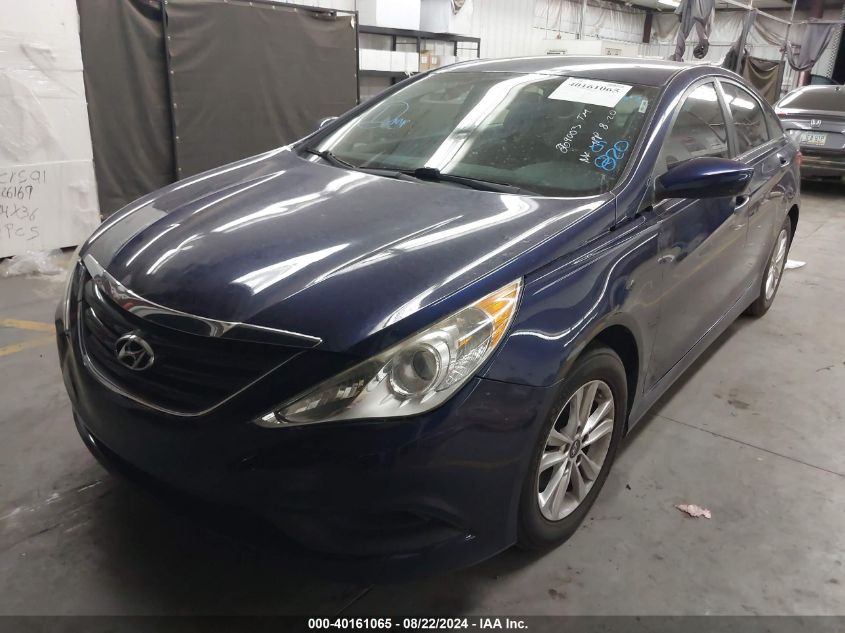 2014 Hyundai Sonata Gls VIN: 5NPEB4AC6EH869003 Lot: 40161065