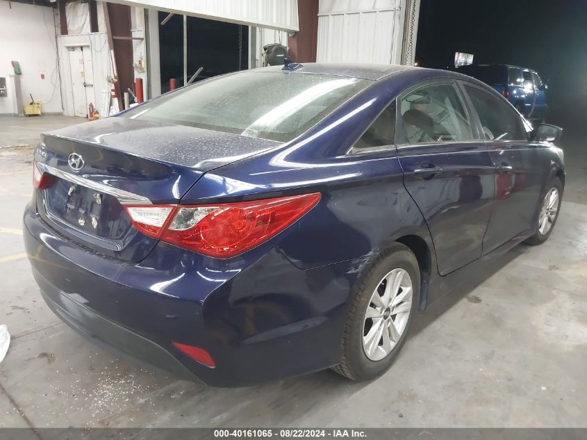 2014 Hyundai Sonata Gls VIN: 5NPEB4AC6EH869003 Lot: 40161065