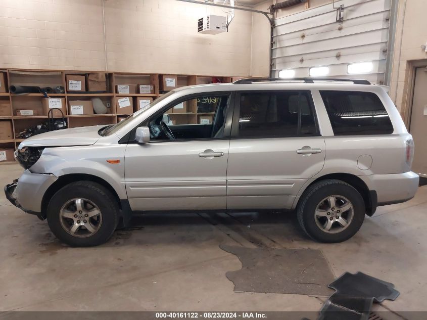 2007 Honda Pilot Ex-L VIN: 5FNYF18567B017808 Lot: 40161122