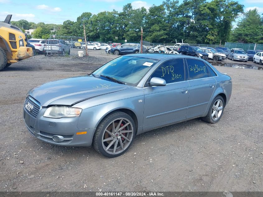 2007 Audi A4 3.2 VIN: WAUDH78E27A054422 Lot: 40161147