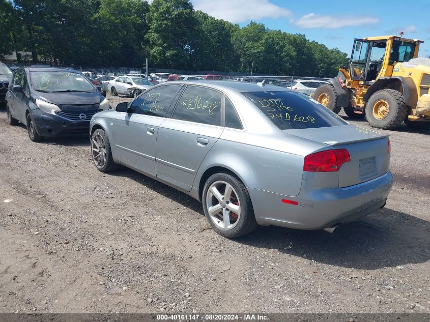 2007 Audi A4 3.2 VIN: WAUDH78E27A054422 Lot: 40161147