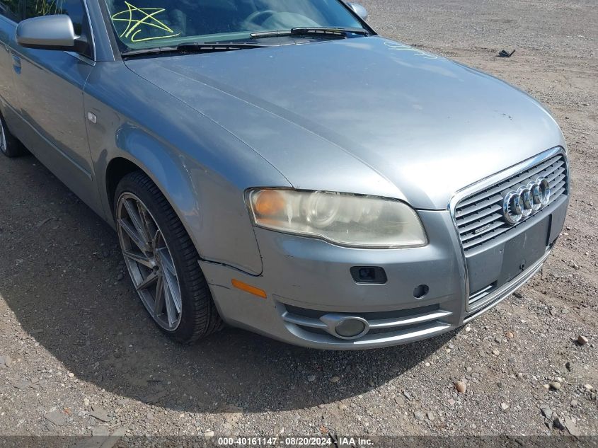 2007 Audi A4 3.2 VIN: WAUDH78E27A054422 Lot: 40161147