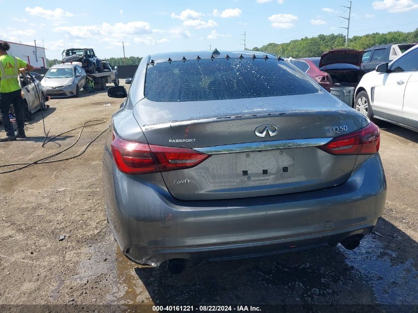 2018 Infiniti Q50 3.0T Luxe VIN: JN1EV7AR0JM438043 Lot: 40161221