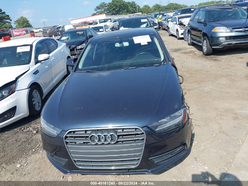 2014 Audi A4 2.0T Premium VIN: WAUBFAFL5EN040192 Lot: 40161245