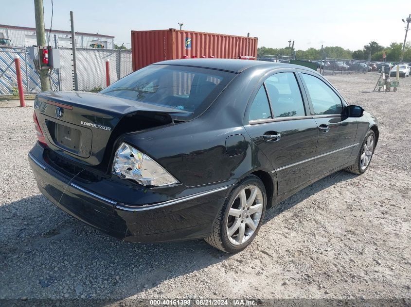 2004 Mercedes-Benz C 230 230K Sport Sedan VIN: WDBRF40J64A546547 Lot: 40161398