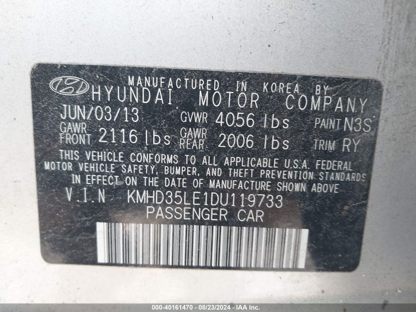 KMHD35LE1DU119733 2013 Hyundai Elantra Gt