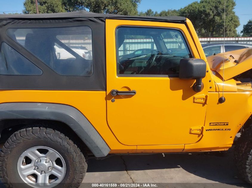 2012 Jeep Wrangler Sport VIN: 1C4AJWAG8CL236852 Lot: 40161559