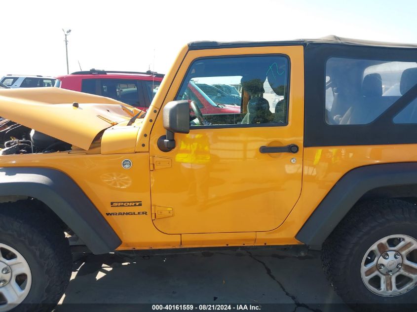 2012 Jeep Wrangler Sport VIN: 1C4AJWAG8CL236852 Lot: 40161559