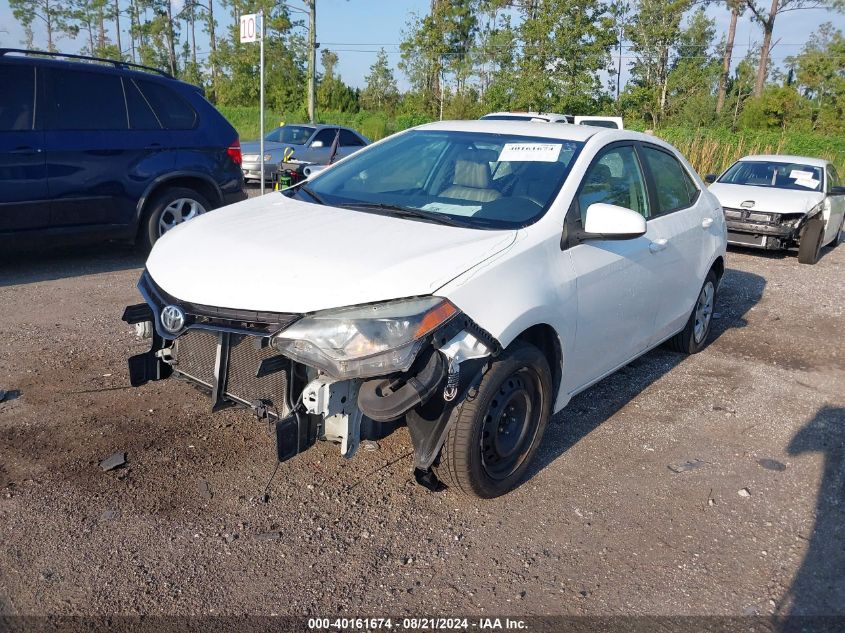 2016 Toyota Corolla L/Le/Le Pls/Prm/S/S Pls VIN: 5YFBURHE7GP498196 Lot: 40161674