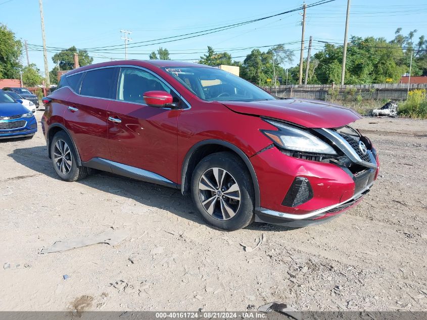 2019 Nissan Murano S/Sl/Sv/Platinum VIN: 5N1AZ2MS5KN102591 Lot: 40161724