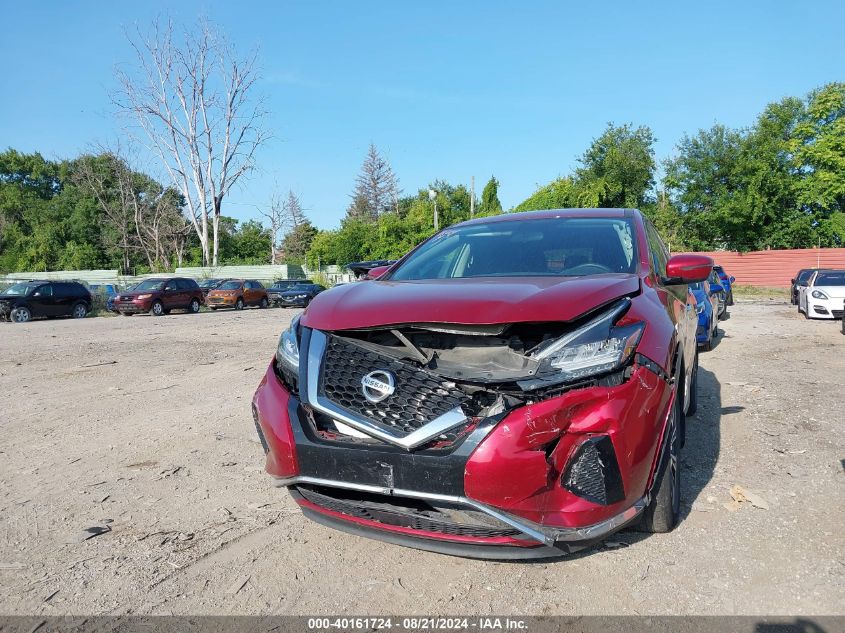 2019 Nissan Murano S/Sl/Sv/Platinum VIN: 5N1AZ2MS5KN102591 Lot: 40161724