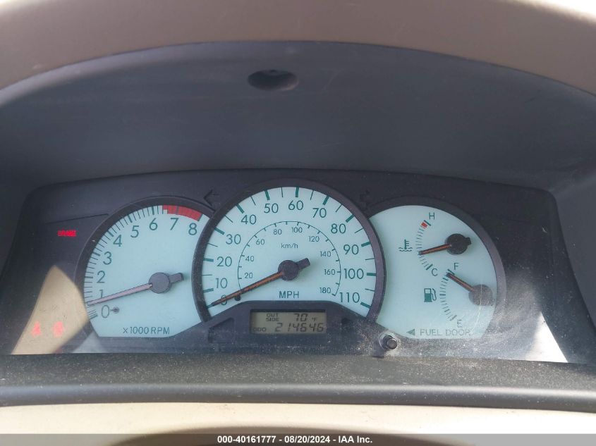 2004 Toyota Corolla Le VIN: 2T1BR32E04C282080 Lot: 40161777