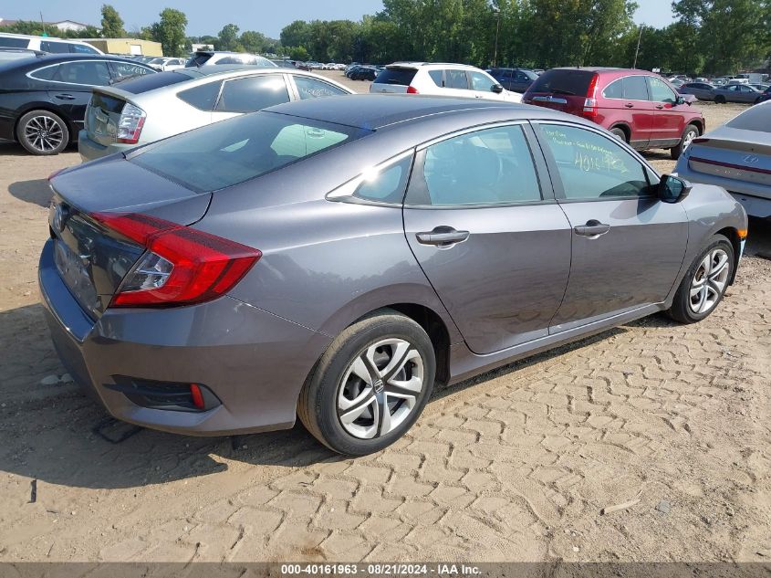 2018 Honda Civic Lx VIN: 19XFC2F54JE044155 Lot: 40161963