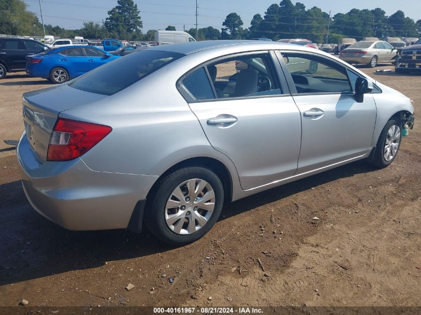 2012 Honda Civic Lx VIN: 19XFB2F58CE094904 Lot: 40161967