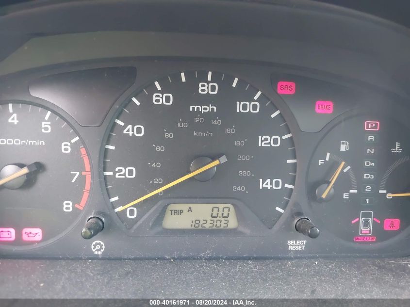 2000 Honda Accord 3.0 Ex VIN: 1HGCG2253YA020943 Lot: 40161971